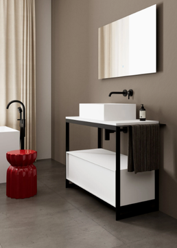SKINNY - Rectangular countertop ceramic washbasin by Scarabeo Ceramiche - view 3